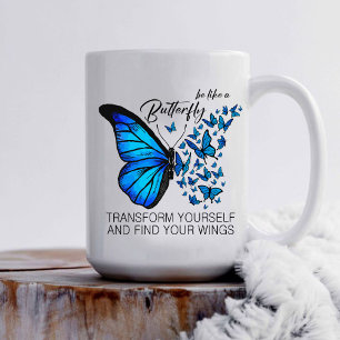 Blue Butterfly Mugg, inspirationsoffert Kaffemugg