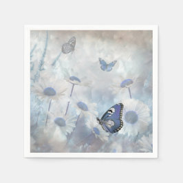 Blue Butterfly Napkin Pappersservett