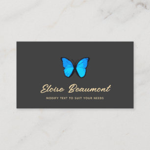 Blue Butterfly Nature Visitkort