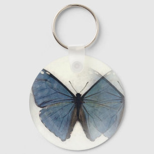 Blue Butterfly Nyckelring