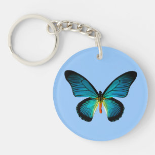 Blue Butterfly Nyckelring