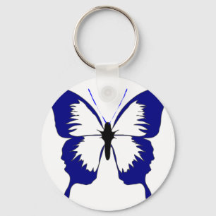 Blue Butterfly Nyckelring