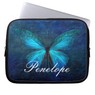 Blue Butterfly of Joy & Tur Laptop Fodral