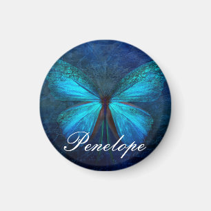 Blue Butterfly of Joy & Tur Magnet