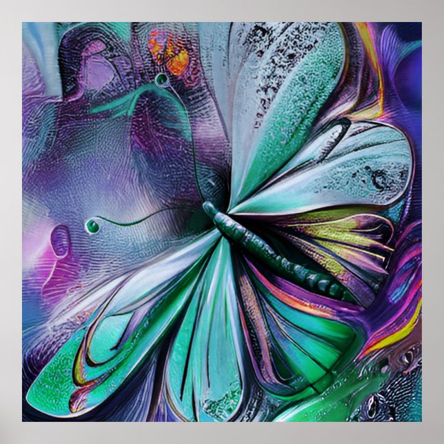 Blue Butterfly Poster (Framsidan)