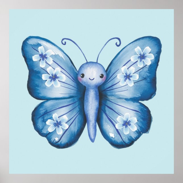 Blue Butterfly Poster (Framsidan)