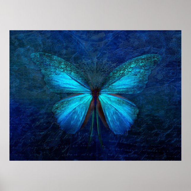 Blue Butterfly Poster (Framsidan)
