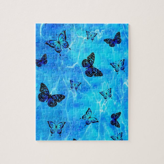 Blue Butterfly Pussel (Vertikal)
