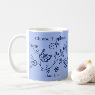 Blue Butterfly Reminder Mug Kaffemugg