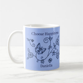 Blue Butterfly Reminder Mug Kaffemugg