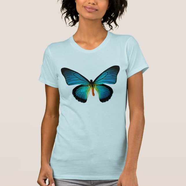 Blue Butterfly Shirt Tröja (Framsida)