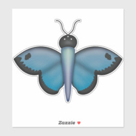Blue Butterfly Sticker Klistermärken