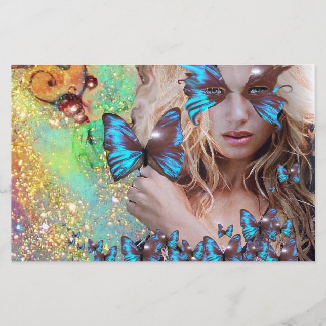 BLUE BUTTERFLY SWEET SIXTEEN PARTY BREVPAPPER (Framsida)