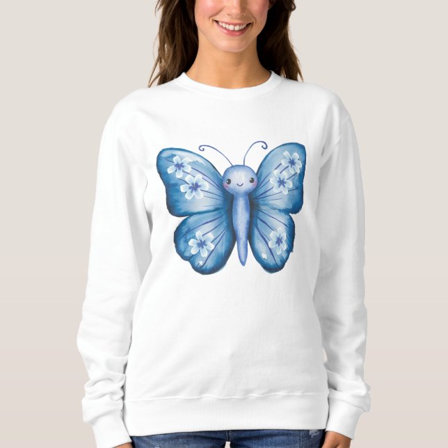 Blue Butterfly T Shirt (Framsida)