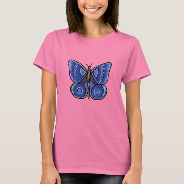 Blue Butterfly T-shirt (Framsida)