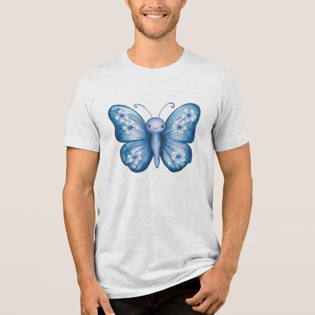 Blue Butterfly T Shirt (Framsida)