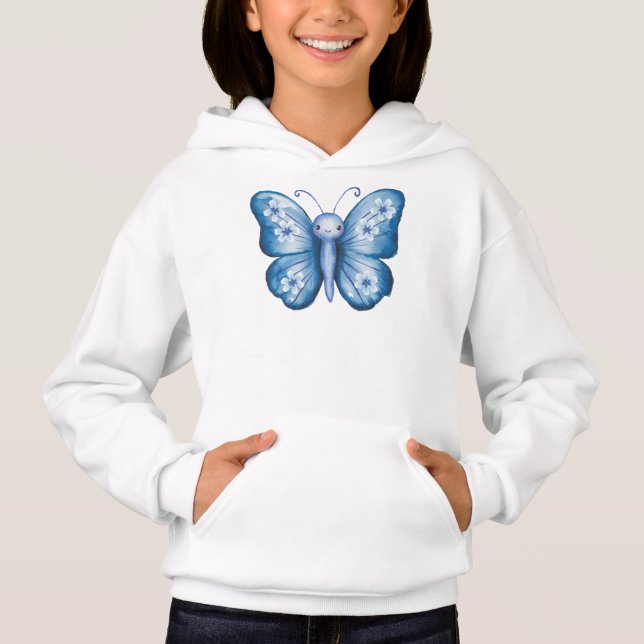 Blue Butterfly T Shirt (Framsida)