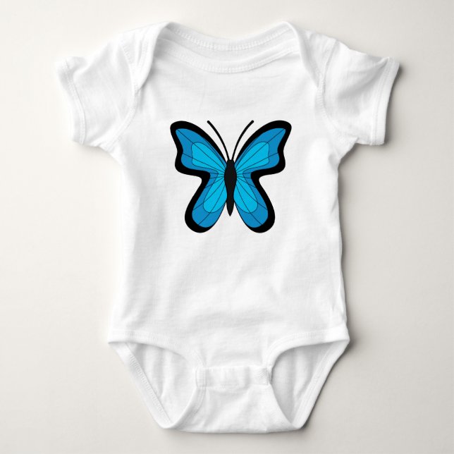 Blue Butterfly T Shirt (Framsida)