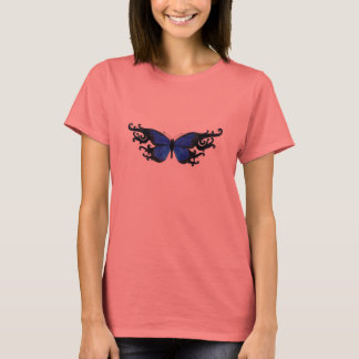 Blue Butterfly T-Shirt-Anpassade T-shirt