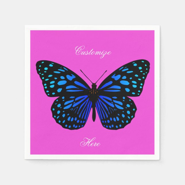 Blue Butterfly Thunder_Cove Pappersservett (Framsidan)