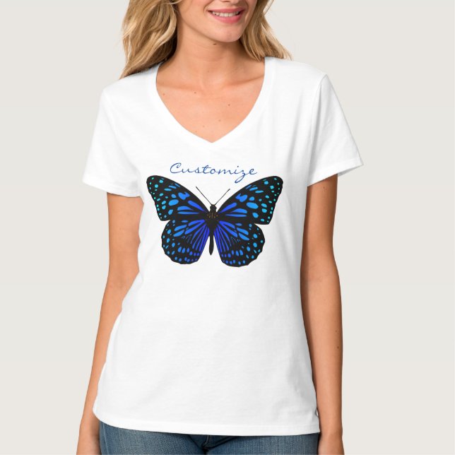 Blue butterfly Thunder_Cove T-shirt (Framsida)