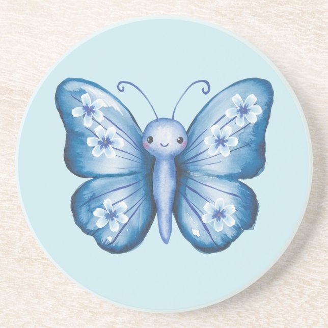 Blue Butterfly Underlägg (Framsidan)