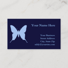 Blue Butterfly Visitkort