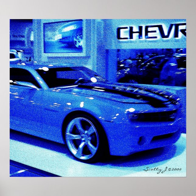 "Blue Camaro" © 2009 S.J. Poster (Framsidan)