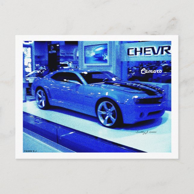 "Blue Camaro" © 2009 S.J. Vykort (Framsida)