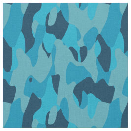 Blue Camo abstract Tyg