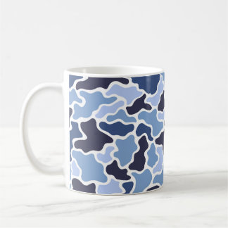 Blue Camo Kaffemugg