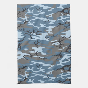 Blue Camo Kökshandduk