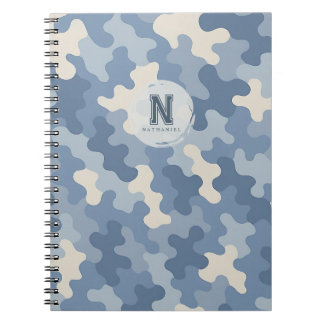 Blue Camo Milio Monogram Anteckningsbok