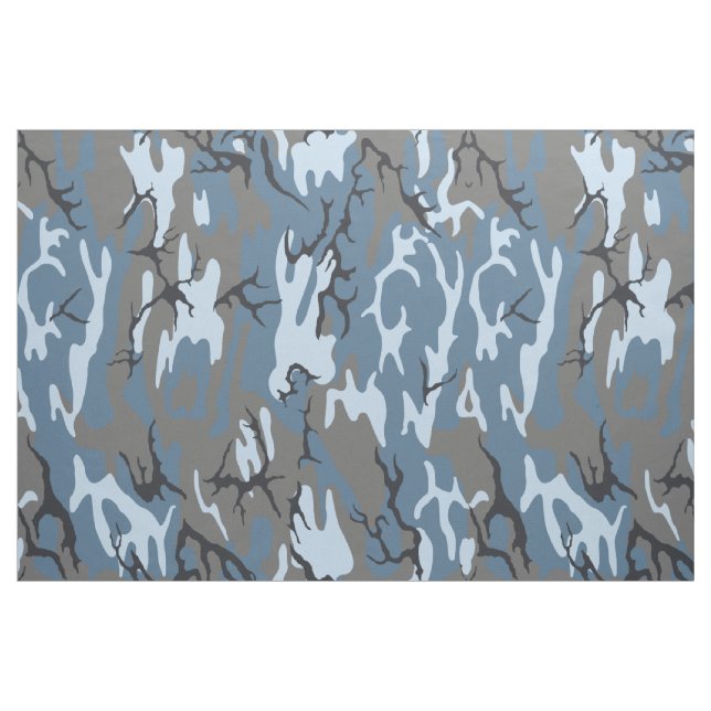 Blue Camo Tyg (Fat Quarter)