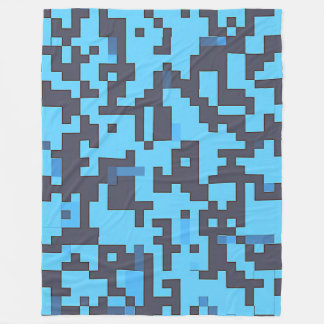 Blue Camouflage Matta Fleecefilt