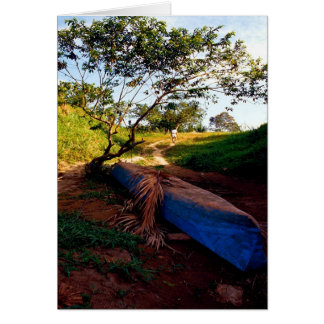 Blue Canoe och Tino också Hälsningskort