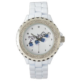 Blue Canterbury Klockor Womens Rhinestone Watch
