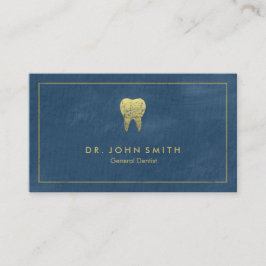 Blue Canvas Golden Ram & Toth - Dentist Tidsbeställning Kort