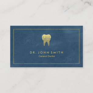 Blue Canvas Golden Ram & Toth - Dentist Tidsbeställning Kort