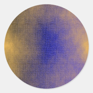 Blue Canvas Runt Klistermärke
