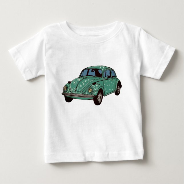 Blue Car Bra Jersey T-Shirt (Framsida)