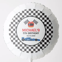 Blue Car Racing Birthday