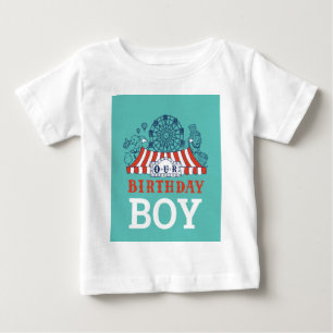 Blue Carnival Circus Baby Birthday Kids HouseParty T Shirt