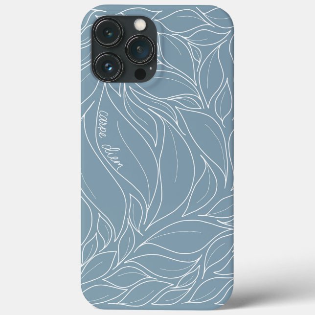 Blue Carpe Diem iphone case (Baksida)
