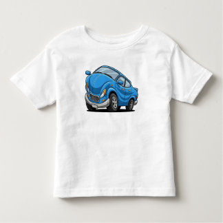 Blue Cartoon Car T Shirt