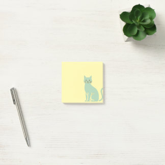 Blue Cat Post-it Block