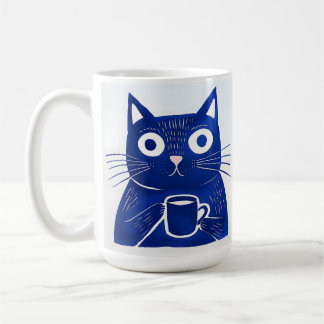 Blue Cat T-Shirt Kaffemugg
