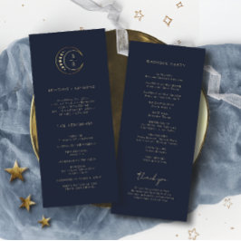 Blue Celestial Bröllop Program