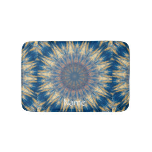 Blue Chakra Kaleidoscope Thunder_Cove Badrumsmatta