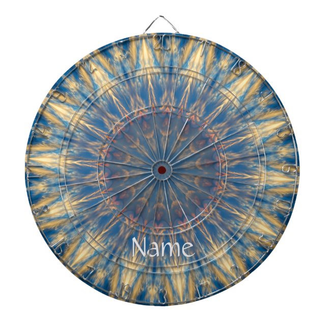 Blue Chakra Kaleidoscope Thunder_Cove Darttavla (Framsidan)